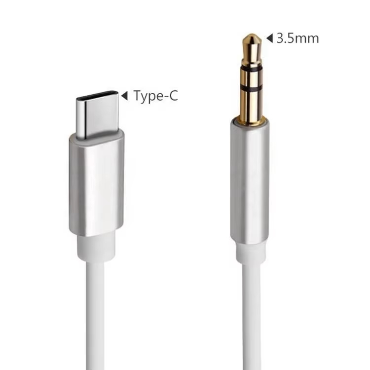 สายแจ็ค 3.5 มม. ถึง Type C Aux Audio Cable สาย USB C ถึงหูฟัง 3.5 มม. Aux สำหรับ Samsung Car Video