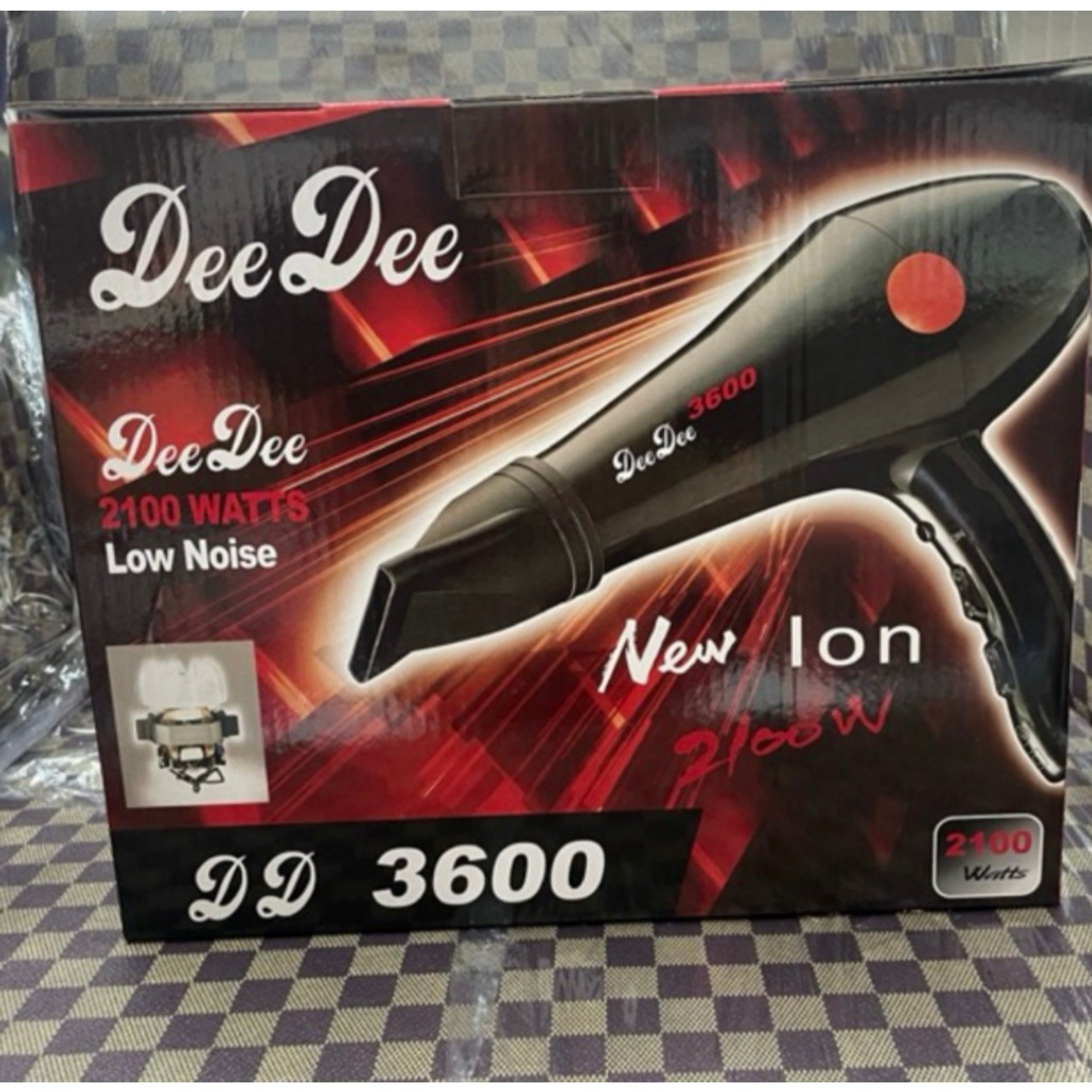 ไดร์เป่าผมซุปเปอร์วี อินเตอร์ รุ่น ดีดี 3600 (DD 3600*รับประกันศูนย์ยาวนานถึง 6 เดือน สนิค้าของแท้ชั