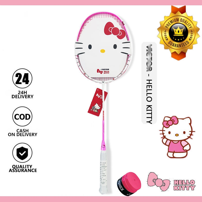 แบดมินตัน Hello Kitty Single DriveX คาร์บอนไฟเบอร์ รุ่น 4UG5 ความยาว 678MM+3MM น้ำหนัก 4UG5 แถมฟรี ส