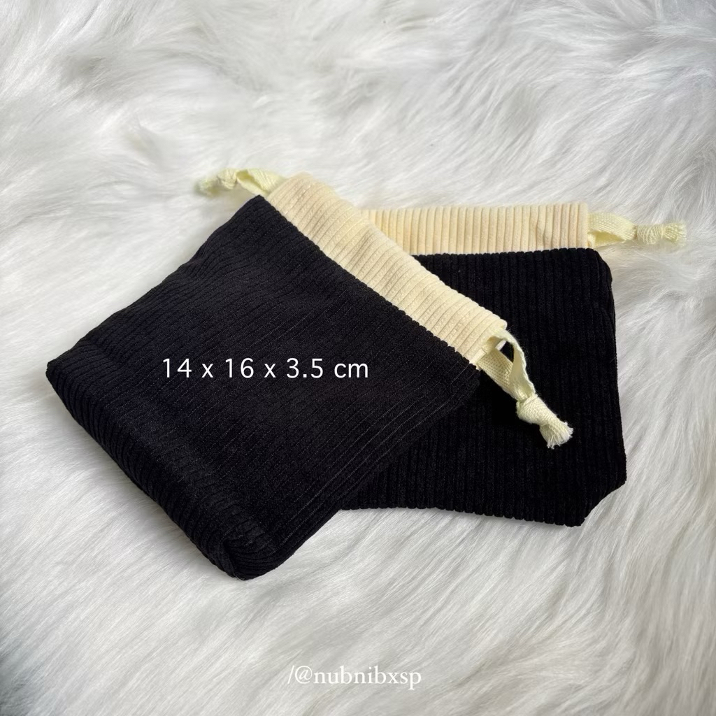 (พร้อมส่ง) กระเป๋าหูรูดลูกฟูก มีซับใน! ราคา ถูกที่สุด ดีลบีเคเค แกลเลอรีภาพที่ 6
