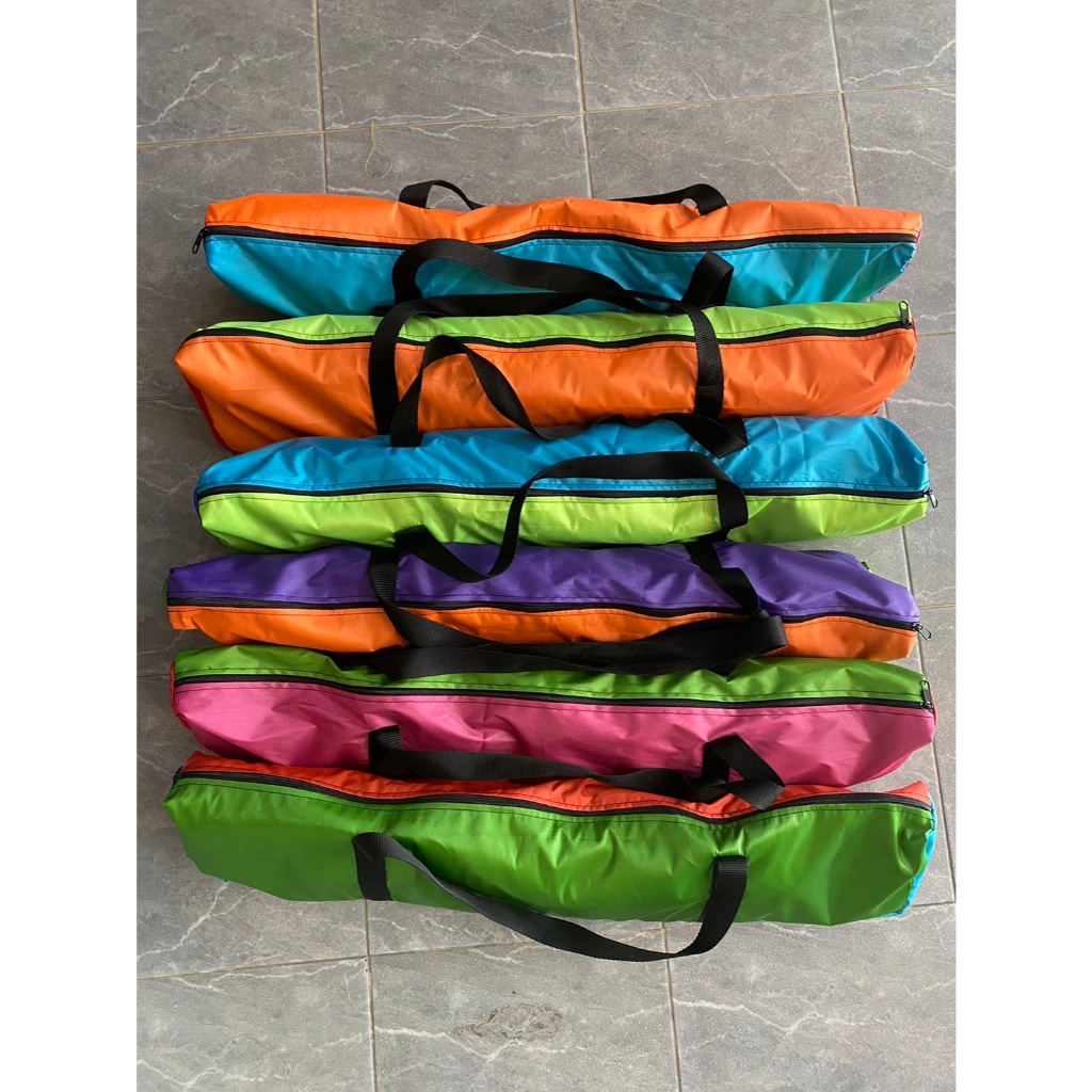 กระเป๋า ใส่เต็นท์ ใส่ของ กระเป๋าเสากล้อง สีสันสดใส คละสี ขนาด 18x70 cm. (เลือกสีไม่ได้ค่ะ) - รูปที่ 2
