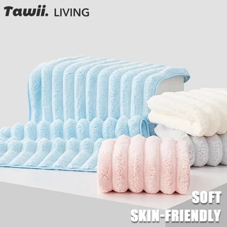 Tawii. ผ้าเช็ดตัว 30*60cm ขนแกะปะการัง ผ้าขนหนู เนื้อนุ่ม ผ้าเช็ดผม ซับน้ำดีขนไม่หลุด แห้งไว