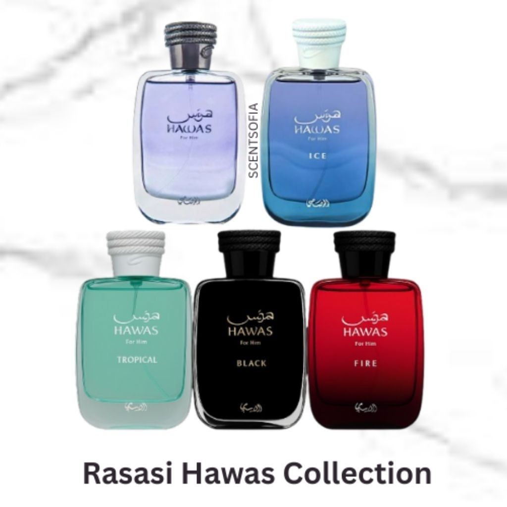 Rasasi Hawas Tropical,Fire,Black,Ice,OG