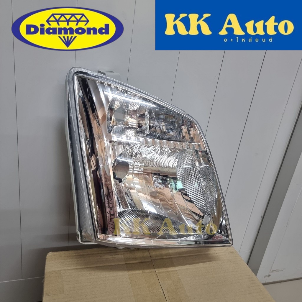 ไฟหน้า DMAX 2007 - 2011 รุ่นธรรมดา H4 ไฟหน้าไม่มีลูกแก้ว ไฟหน้า ดีแม็ก โคมไฟหน้า ดีแมก ตราเพชร - รูปที่ 3