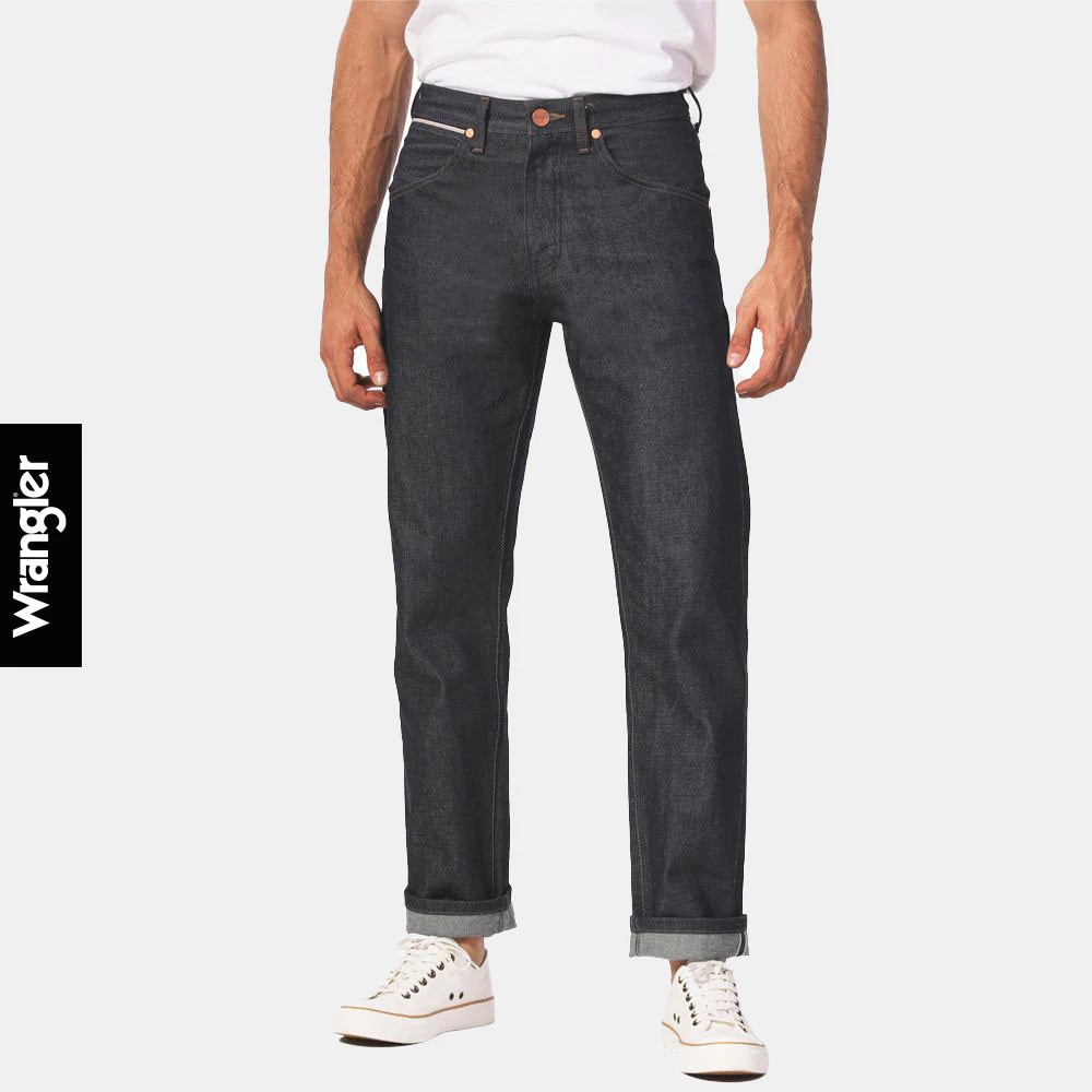 WRANGLER กางเกงยีนส์ (ริมแดง) ผู้ชาย คอลเลคชั่น Legend Of Wrangler เอวกลาง ทรงกระบอก ทรง MWZ รุ่น WR