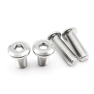 สกรูหัวจมแบน สแตนเลส สตีล 304 เกลียวมิลตลอด ขนาด M8 Round Flat Hex Socket Screws Stainless Steel 304.