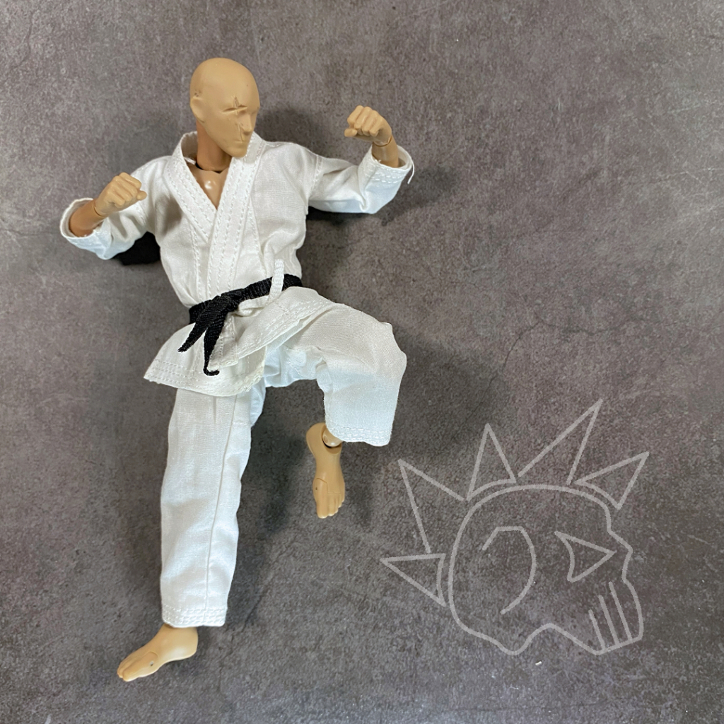 1/12 เสื้อผ้าตุ๊กตา ชุดคาราเต้ สำหรับฟิกเกอร์สเกล1/12 Karate Uniform for 1/12 scale figure - DID SF8