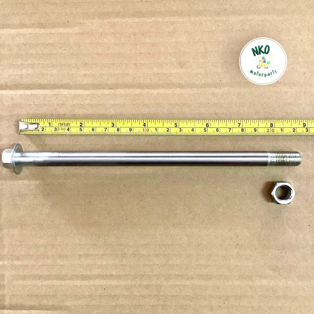 แกนล้อ หน้า เดิม ZOOMER-X ขนาด ( M12 x 220 mm.) ยาวทั้งหมด 230 มิลลิเมตร เเกนล้อ เพลา ตัวเมีย NO.17