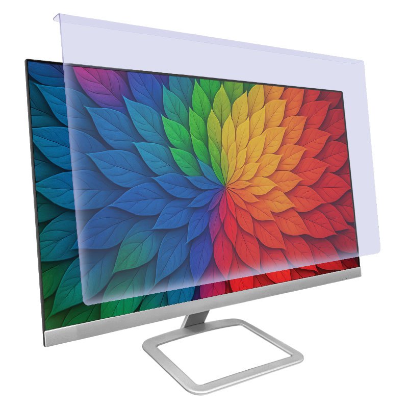 Storm แผ่นกรองแสง  แผ่นจออคิลิคสำหรับจอคอมพิวเตอร์ ตัดแสงสีฟ้า 54.9%  แผ่นครอบอาคลีค  ลดความจ้าของหน้าจอ ES