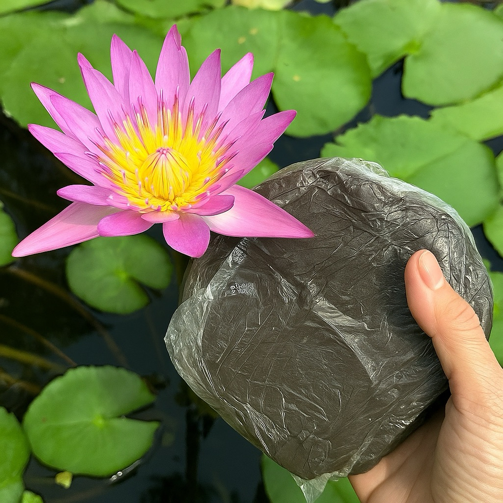 ดินเหนียว ดินปลูกบัว ดินปลูกไม้น้ำ พร้อมใช้ ดินบัว