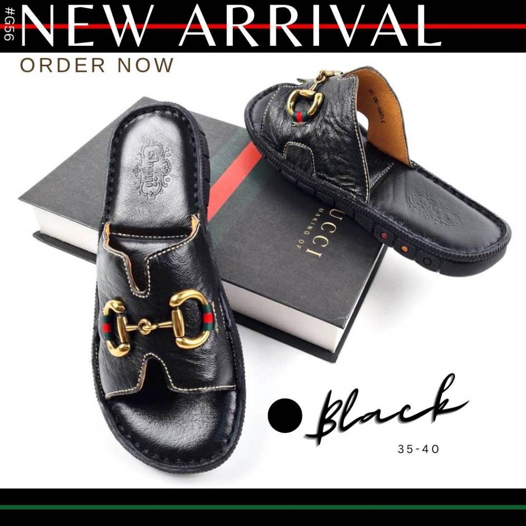 Shuji ชูจิ รองเท้าแตะสวม ผู้หญิง เพื่อสุขภาพ หนังแท้ หนังนิ่ม (รหัส 33286-56)