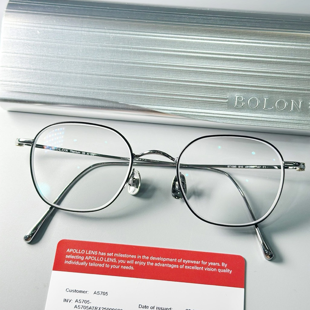 กรอบแว่นตา BOLON BT1595 B15 titanium เบามาก คุณภาพเกินราคาค่ะ