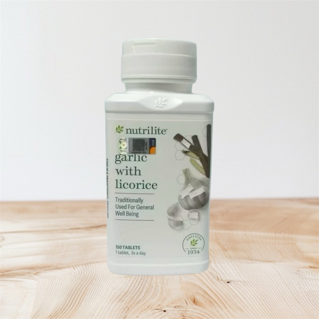 นิวทริไลท์ กระเทียมผสมชะเอมเทศ - 150 เม็ด Nutrilite Garlic With Licorice - 150 Tablets