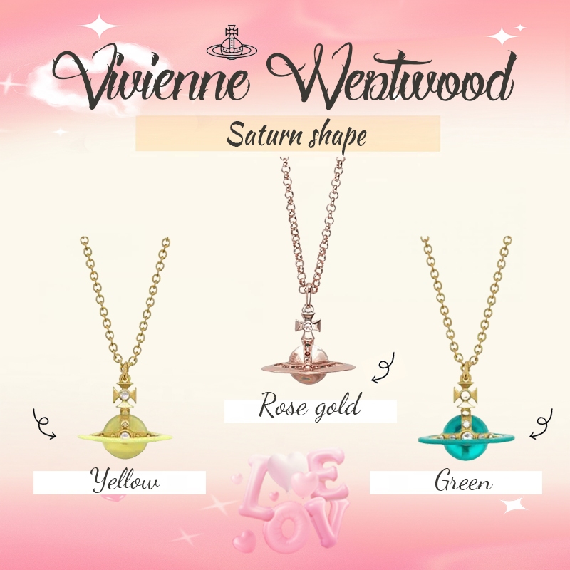 ของแท้100% 💎 VIVIENNE WESTWOOD SMALL ORB สร้อยคอ Saturn shape