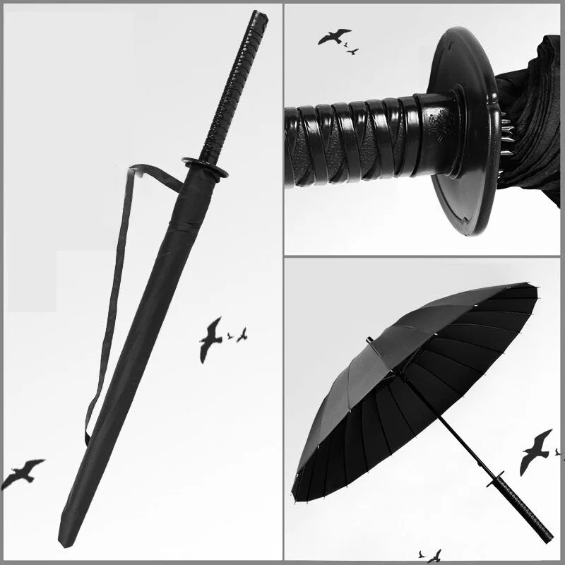 ร่มดาบซามูไรญี่ปุ่น ร่มกันฝนกันแดดด้ามยาว thumbnail 8