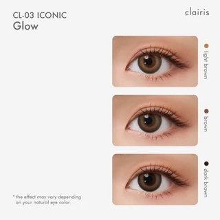 (NEW) Clairis 1Day:สี Iconic Glow รุ่น CL-03 ICONIC คอนแทคเลนส์รายวัน (1 กล่อง 5 คู่) คลาร์ไอริส
