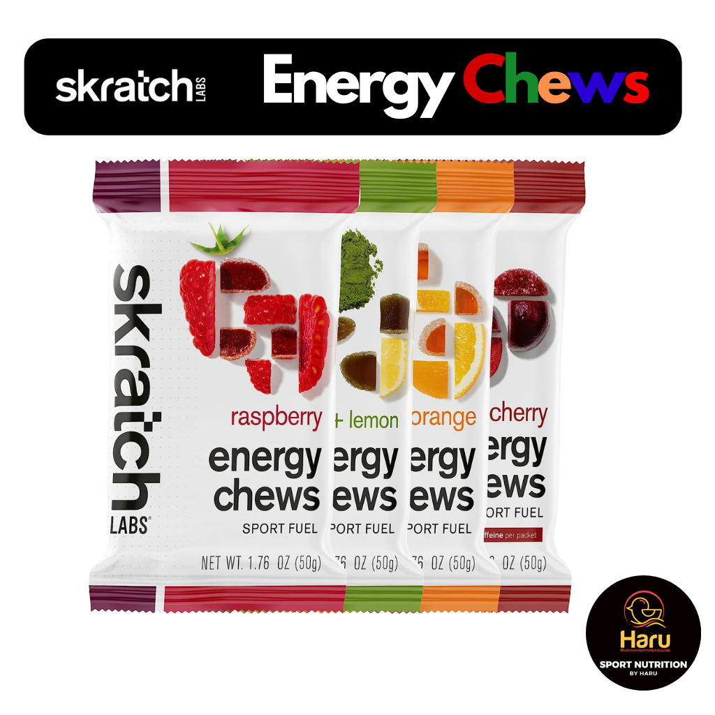 Skratch Labs Sport energy chews : เจลลี่เคี้ยวให้พลังงาน