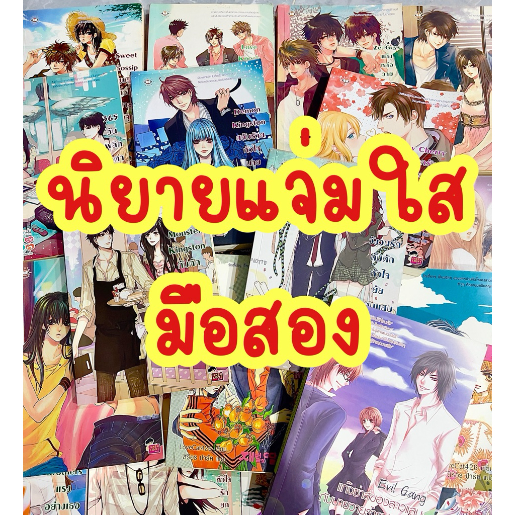 หนังสือมือสอง นิยายแจ่มใส คละสภาพ