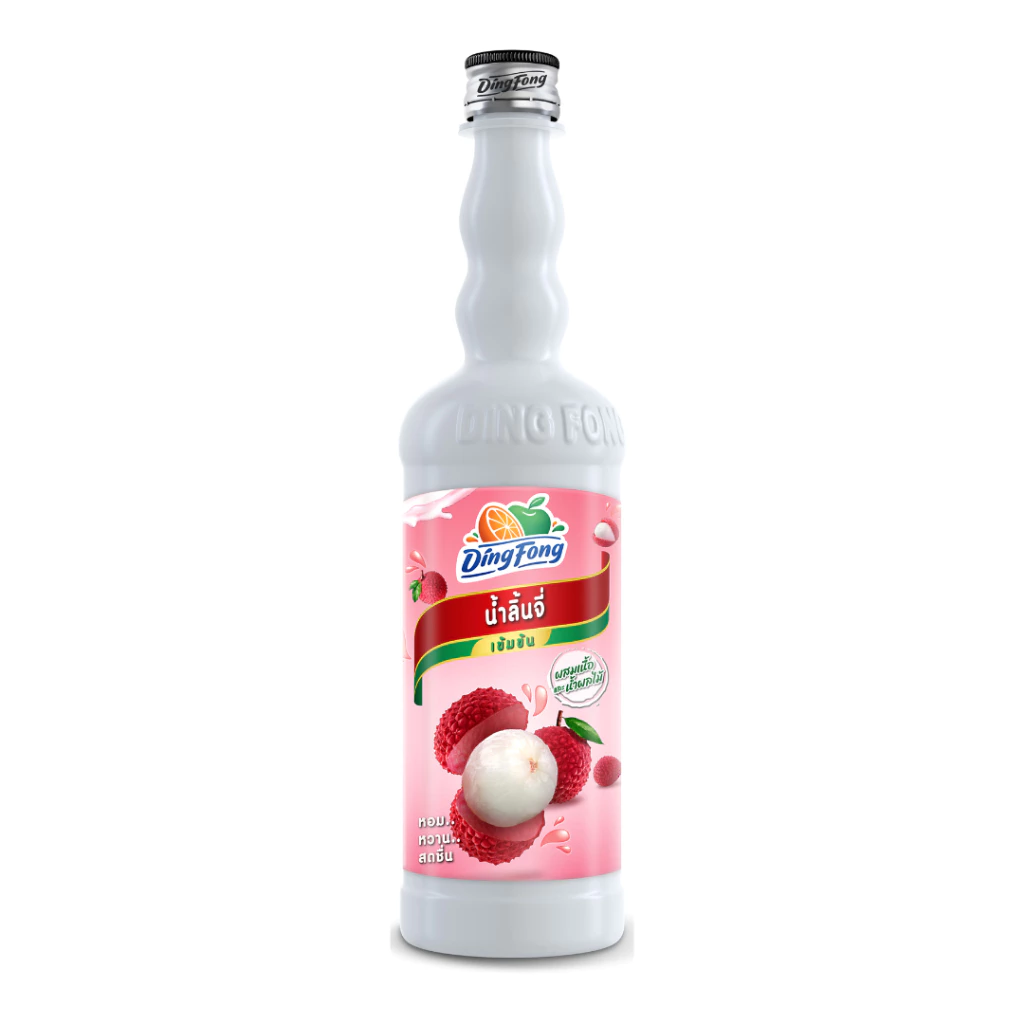 ติ่งฟง น้ำลิ้นจี่ (เข้มข้น สูตร 2) // PJ Shop Food and Packaging