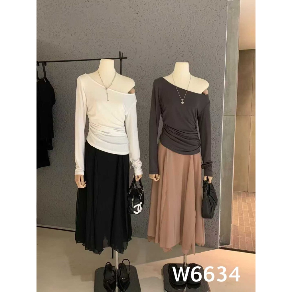 W6634 เสืัอแขนยาว Tag🇰🇷🛍️WGWE - รูปที่ 3