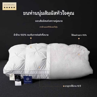 หมอน หมอนโรงแรม 5ดาว 1000g 🔥ซื้อ1แถม1🔥หมอนหนุนเพื่อสุขภาพ หมอนหนุน cotton 100% ป้องกันไรฝุ่น นุ่ม สบาย หมอนโรงแร