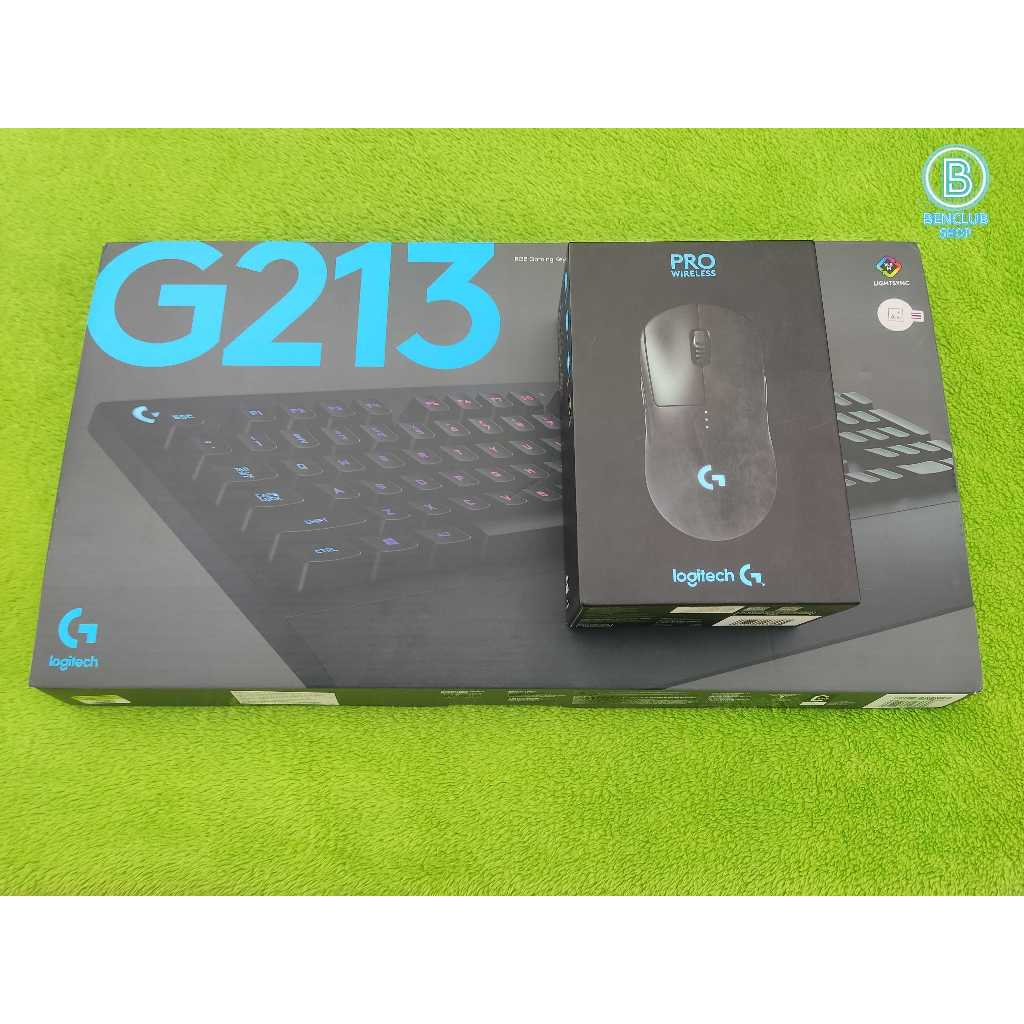 COMBO SET : Logitech G PRO Wireless RGB & G213 เมาส์พร้อมคีย์บอร์ด สินค้ามือสอง