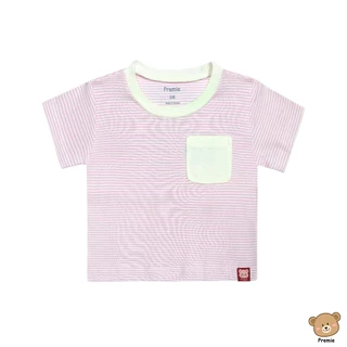 (Premie) Cuddly Cub เสื้อแขนสั้นสำหรับเด็กเล็ก ผู้หญิง ผู้ชาย ลายริ้ว สำหรับใส่ไปเที่ยว ใส่อยู่บ้าน