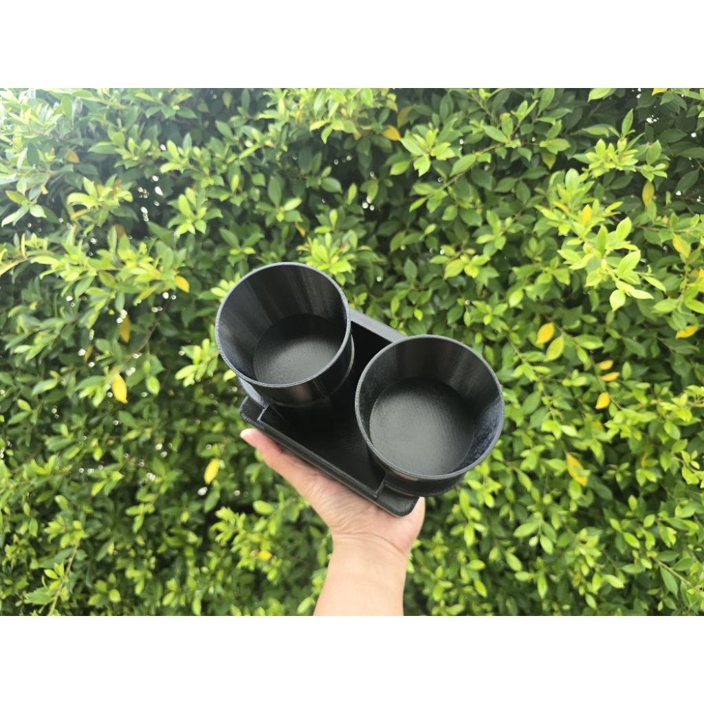 (สินค้าพรีออเดอร์) ที่วางแก้วน้ำในรถยนต์ 2 ช่อง สำหรับ TANK 300 รุ่น V1