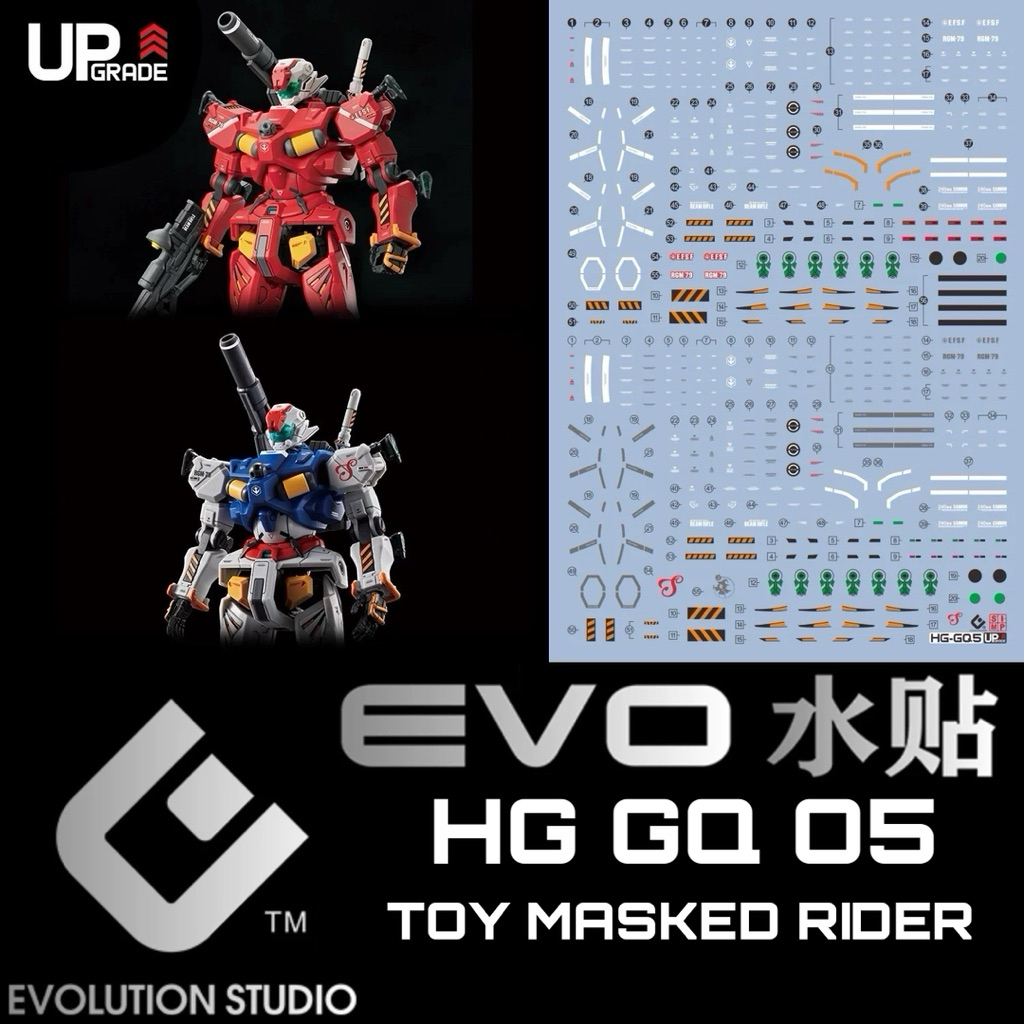 🟥🟦พร้อมส่ง ดีคอลน้ำ EVO HG GQ5 DECAL HG 1/144 RGM-79 LIGHT-TYPE/RGM-79 SAYLA'S LIGHT-TYPE GUNCANNON 