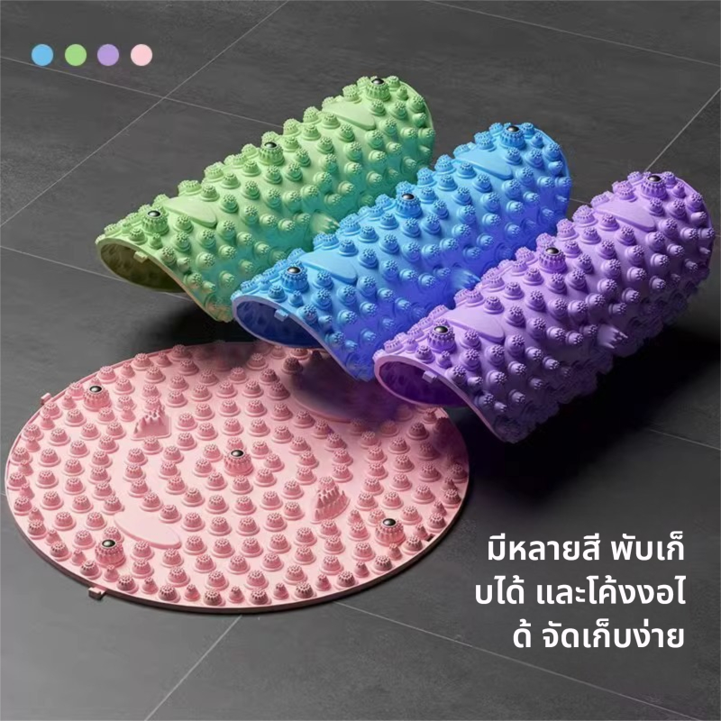 🦶แผ่นบอร์ดนวดกดจุดเท้า🦶แผ่นนวดเท้า ที่นวดฝ่าเท้า กลม เข็มขัดนวดเท้า การบําบัดด้วยแม่เหล็ก Foot massage cushion - รูปที่ 2