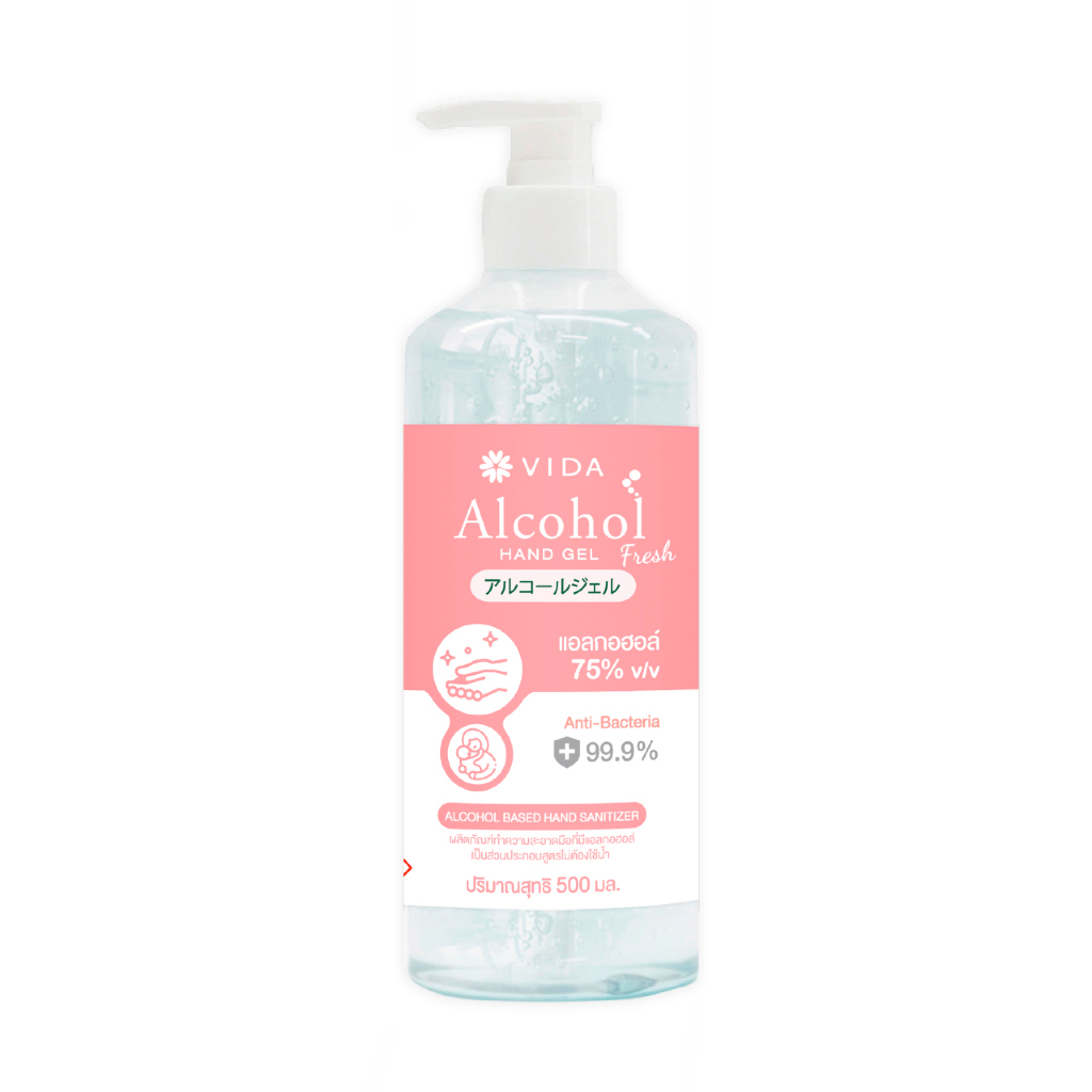 VIDA Gel Alcohol Floral Fresh 75% 500 ml.