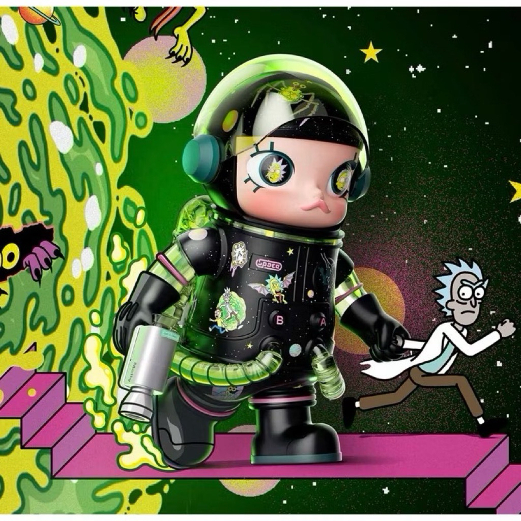 สินค้าพร้อมส่งในไทย (กทมมีบริการส่งด่วนในวัน)  MEGA SPACE MOLLY 400% Rick and Morty  ยกกล่อง ใหม่ในซีล