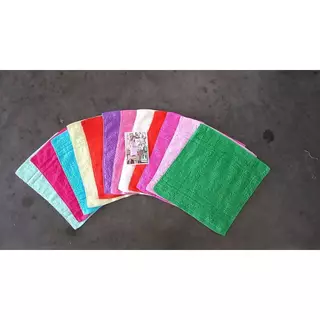 ผ้าขนหนู ผ้าขนหนูCotton100 ซับน้ำดีมาก ผ้าเช็ดหน้า ผ้าเช็ดหน้าขนหนู Horse ขนาด 12x12 นิ้ว จำนวน 12ผืน