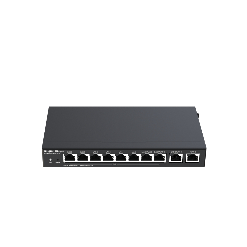 RG-EG310GH-P-E 10-Port High-Performance Cloud Managed PoE Office Router Ruijie ออกใบกำกับภาษีได้