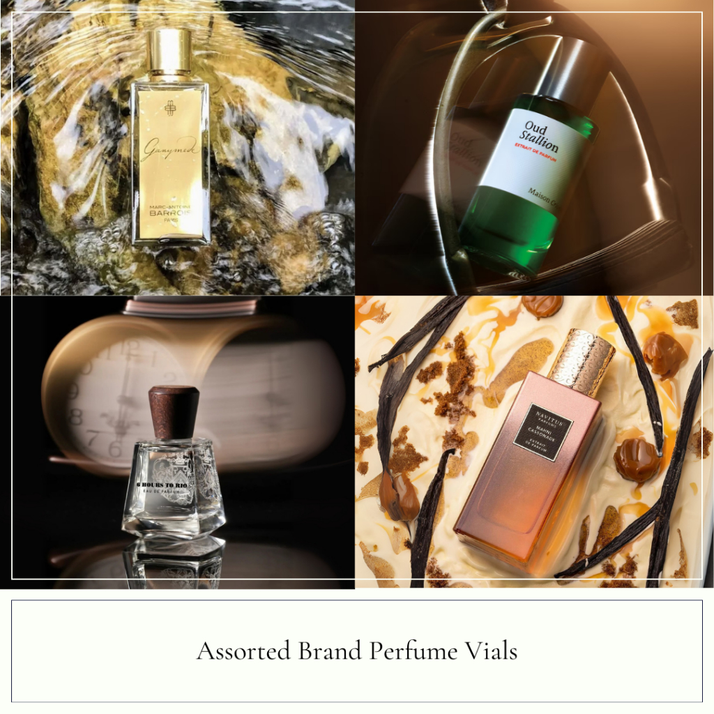Assorted Perfume Vials รวมหลายแบรนด์ Mind Games, Sora Dora, Marc-Antoine, Fragrance Du Bois