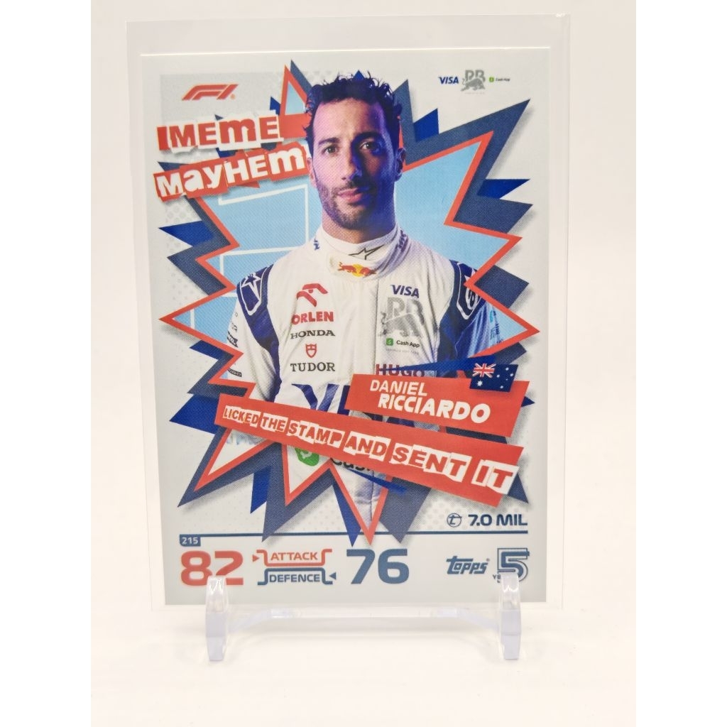 การ์ด f1 topps turbo attax 2024 daniel ricciardo