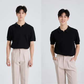 (ส่งด่วน กทม 4 ชม.) SLURBOYY Summer Premium Knit Polo เสื้อไหมพรมคอปก ลายทาง (SB0842)