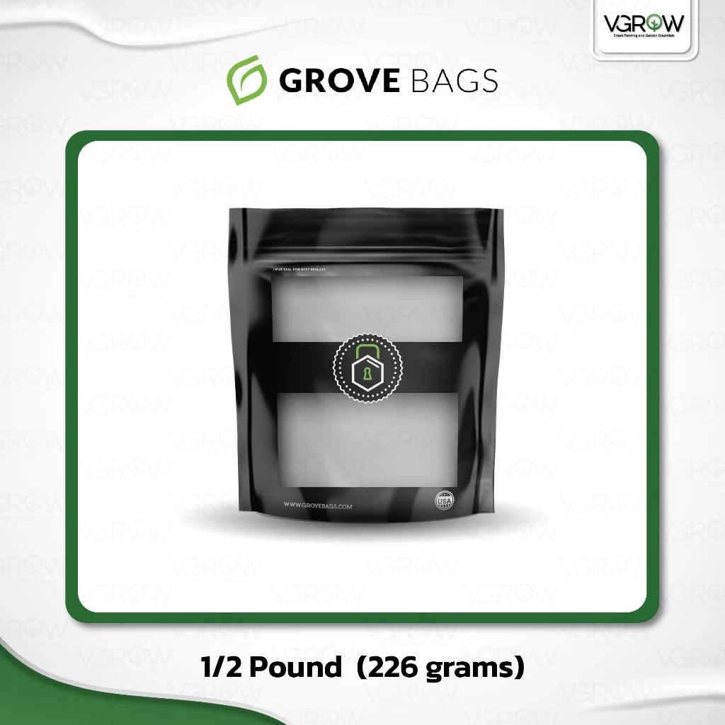 Grove Bags ถุงบ่มของแท้ TerpLoc Window Pouch ขนาด 1 lb , 1/2 lbs , 1/4 lbs , 2 lbs ถุงบ่ม ขนาดใหญ่ thumbnail 4