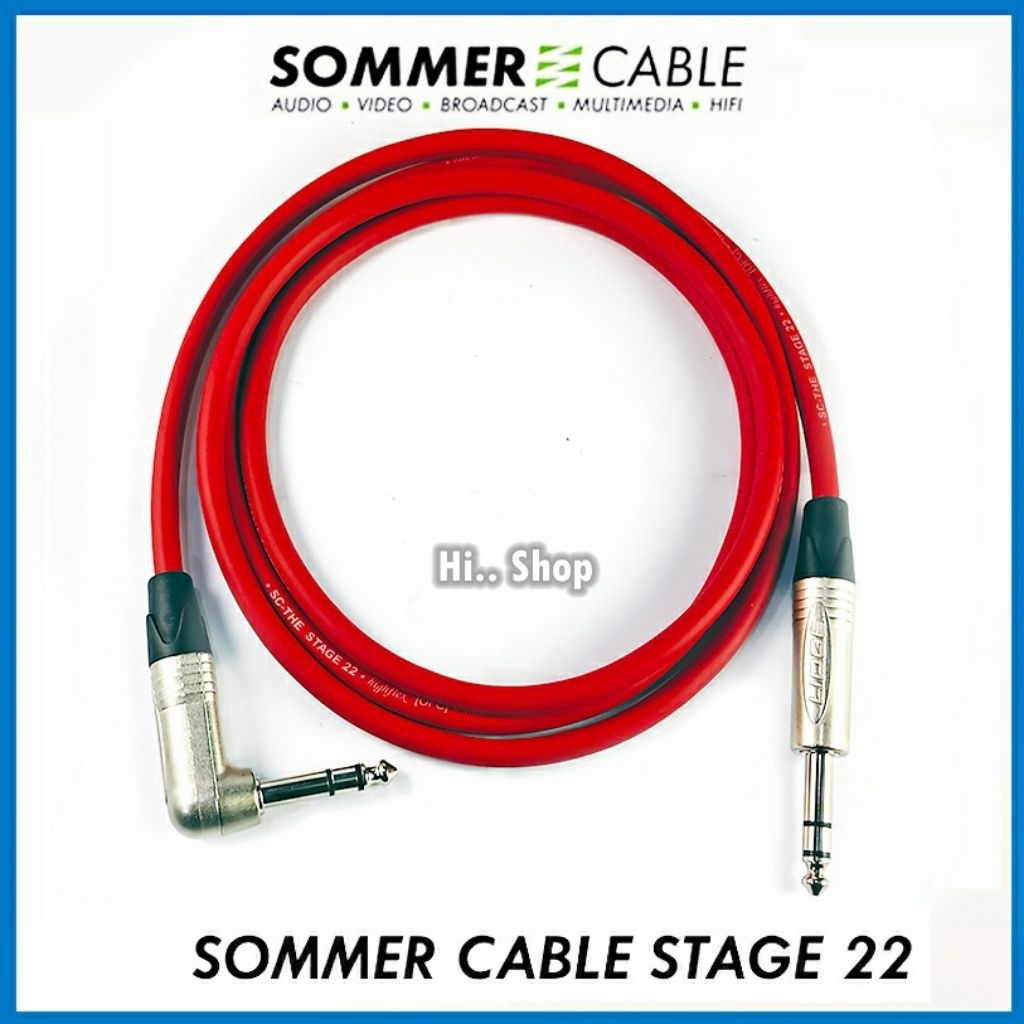 SOMMER สายTRS(งอ) - TRSตรง สายSommer Stage22 หัว LIDGE (6.35mm)