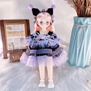 CDD ตุ๊กตา BJD3D ข้อต่อขยับได้30ซมของเล่นสําหรับเด็ก ตุ๊กตาเจ้าหญิงน้อย ของขวัญสำหรับสาว ๆ