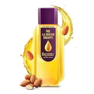 Bajaj Almond Drops น้ำมันใส่ผม บำรุงผม ขายดีอันดับ 1 ในอินเดีย ขนาด 675/500มล