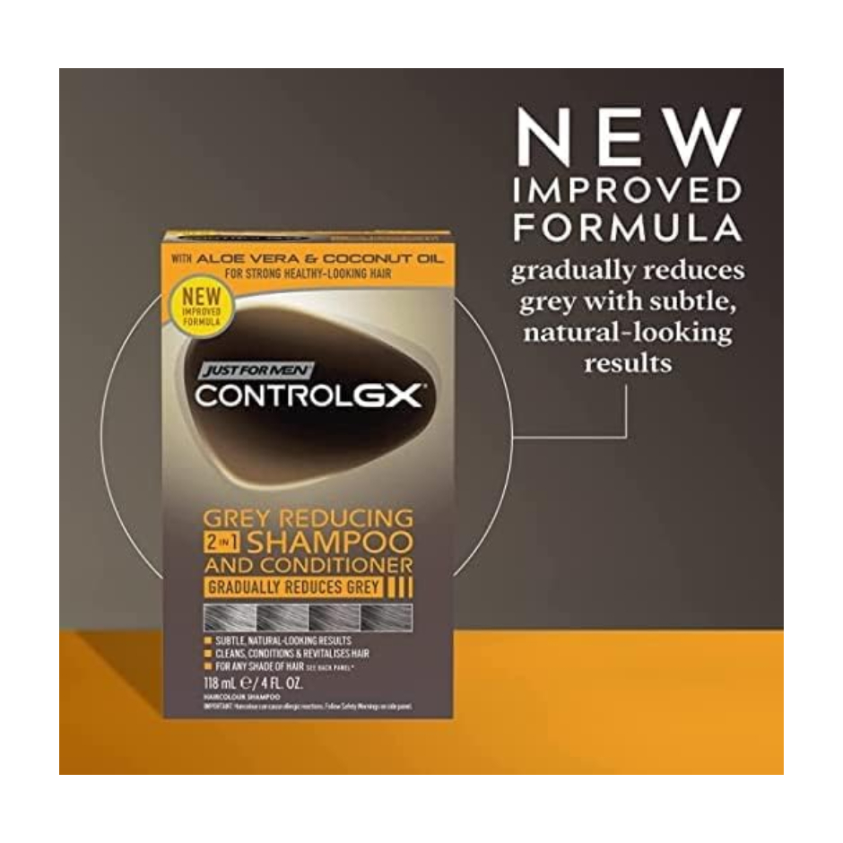 Just For Men Control GX Grey Reducing Shampoo and Conditioner 118ml แชมพูย้อมผม ผมหงอก จากอังกฤษ UK