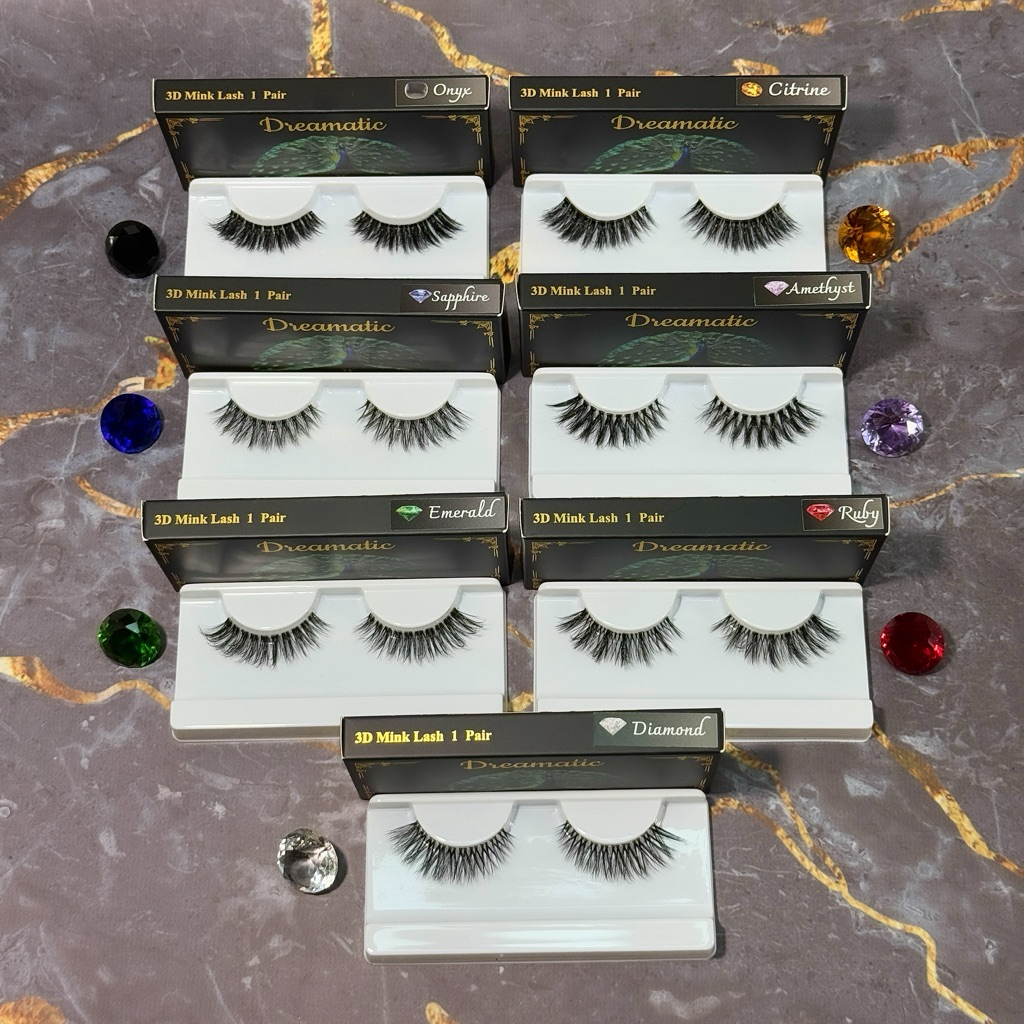 ขนตาปลอมคุณภาพพรีเมี่ยม - ชุดเรนโบว์ | โดย DREAMATIC |ใช้ซ้ำได้ 10+ครั้ง|ขนตารายวัน