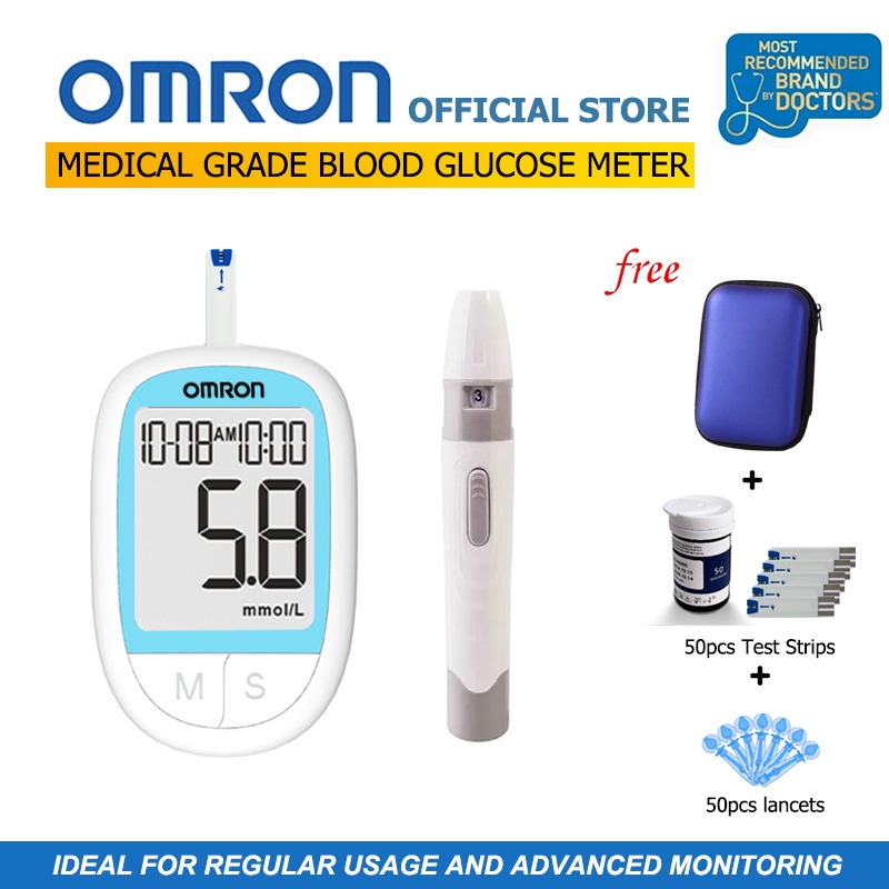 Diabetes Testing Supplies: Blood Sugar Monitor Machine M-503, Glucose Meter Kit with Test Strips, Lancets, and Lancet