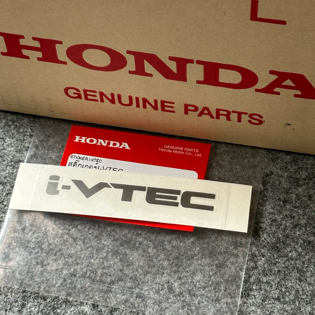 แท้ศูนย์ 💯% สติ๊กเกอร์ i-VTEC Civic, Crv (OR-75717-SNB-E01)