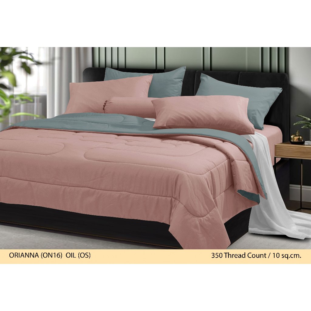 STEVENS ชุดเครื่องนอน ดีไซน์ ORIANNA16 # OIL รุ่น SOFTEX เนื้อผ้าไมโครไฟเบอร์