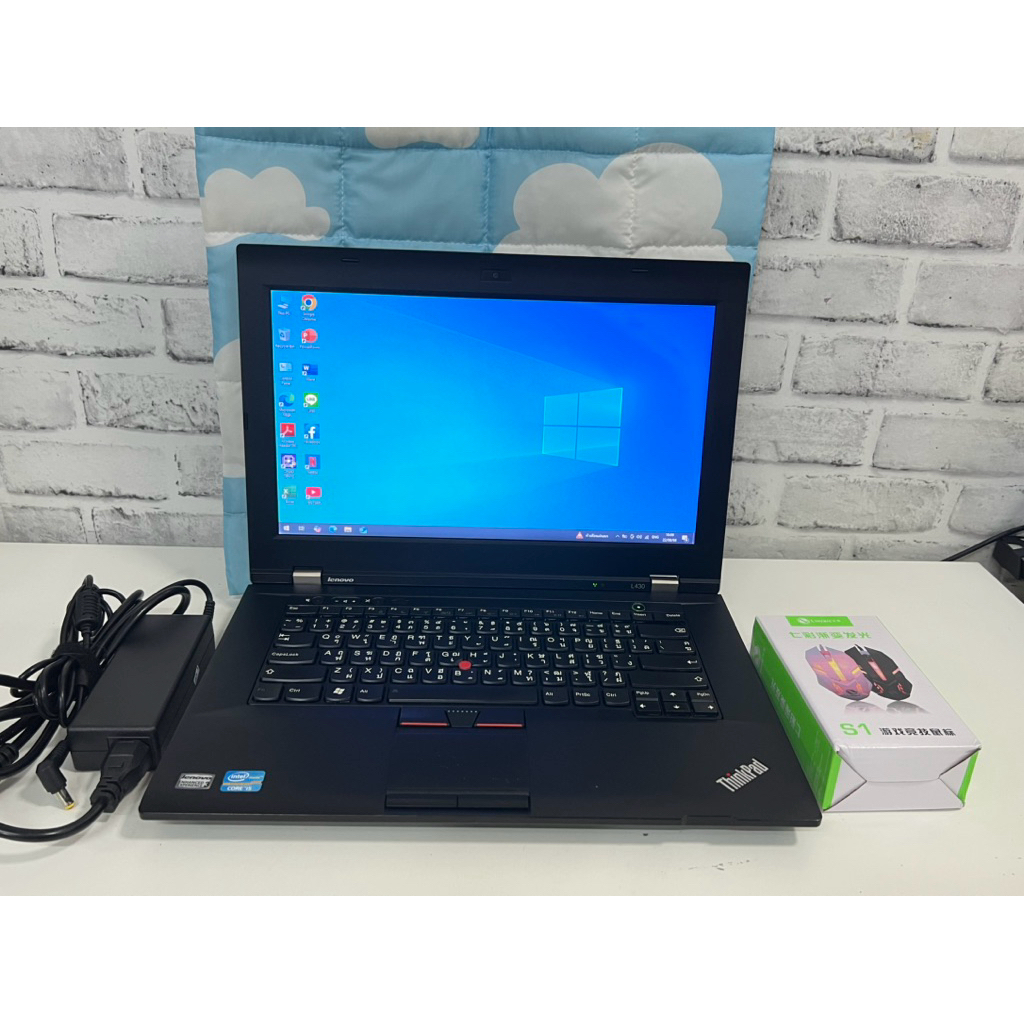โน๊ตบุ๊คมือสอง / Lenovo ThinkPad L430/I5 Gen3/Msata 128gb+HHD 500gb/แรม 8gb/แบตไม่เก็บไฟ/สินค้ามีรับ