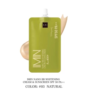 (สูตรใหม่แบบซอง) Imin Nano Body Care Color&Sunscreen Plus (8 กรัม x 1 ซอง)