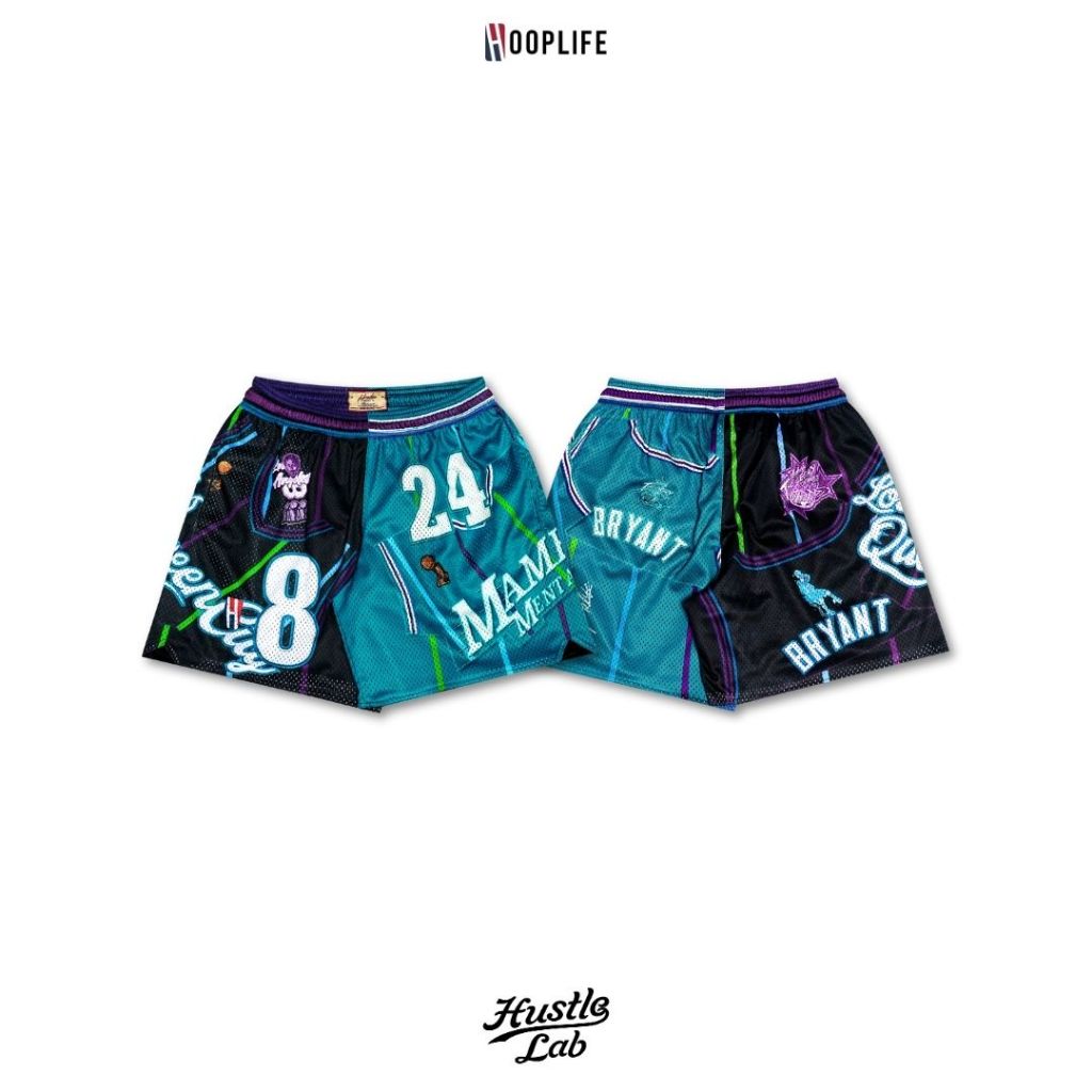 กางเกงขาสั้น แนวสตรีท บาสเก็ตบอล HoopLife Los Lakers ” Draft Day ” Retro Shorts