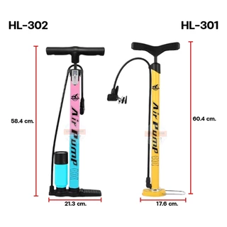 สูบลม ของแท้ ยี่ห้อ HLX 160PSI สูบลมแรงดันสูง เติมลมอย่างรวดเร็ว ที่สูบลม รุ่น HL-301/HL-302